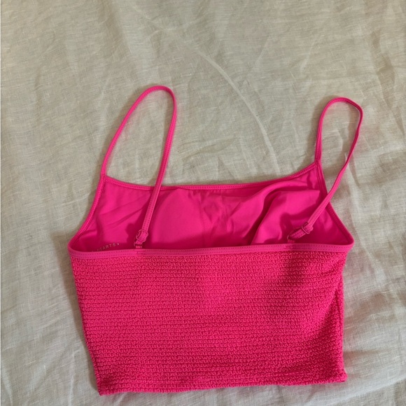 Pacsun LA Hearts Tankini Bikini Top Swim Neon Pink Small - Picture 3 of 4